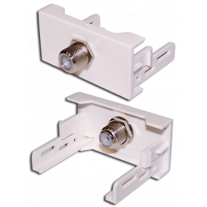 Вставка Mosaic 22.5x45 с RF-адаптером F-81, белая